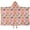 Pink Dinosaur Floral, variant on Pink Dinosaur Floral Pattern Hooded Bath Towel,50"x30" for Ages 3 To 12 Kids, Quick Dry Lightweight Soft Microfiber Hood Beach Towel Cover Up for Kids