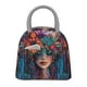 thumbnail image 1 of Balery Bohemian Colorful Flower Woman Bolsa de Almuerzo para Mujeres, Caja de Almuerzo, Bolsa de Almuerzo Pequeña Impermeable, Tote de Almuerzo Reutilizable con Gran Capacidad, 1 of 6