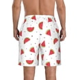 thumbnail image 3 of Naloa Hand Drawn Watermelon Men's Beach Shorts, Surfing shorts, Swim trunks, Quick Dry Swim Trunks for Surfing Beach Fun - Medium, 3 of 9
