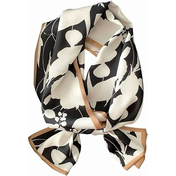CAILDANL Silk Feeling Head Scarf Fashion Satin Hair Scarf Square Scarves for Women Gifts 27.5×27.5 inches