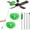 Green, variant on Ceiling Fan Cleaner Duster, Reusable Microfiber Duster with Extension Pole, 13 to 48 Inch Fan Blade Cleaner, Removable Dusters for Cleaning Walls Bookshelves Door Window Top (Blue)