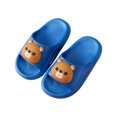 thumbnail image 4 of Xfvqtps Toddler Slippers Cute Animals Thick Bottom Soft Sole Non Slip Comfortable Breathable Indoor and Outdoor PVC Slippers Blue, 4 of 5