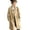 Khaki XL, variant on Women Jacket Turn-down Collar Long Sleeves Button-down Windbreaker Loose Pockets Mid Length Outdoor Travel Commuting Overcoat