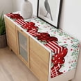 thumbnail image 4 of Valentine's Day Table Runner 120 Inches Long Farmhouse Dress Scarves, Red Love Heart Eucalyptus Leaves Floral Dining Tablerunner for Coffee Table/Kitchen Island/Party Décor, 13" x 120", 4 of 8