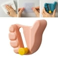 thumbnail image 4 of Organizador de trapeadores sin perforaciones, práctico clip para palas, cepillos de baño, cocina Rosa, 4 of 9