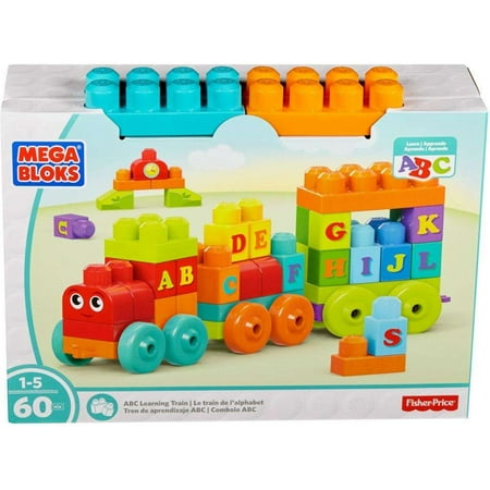 Mega Bloks ABC Learning Train Building Set - Walmart.com