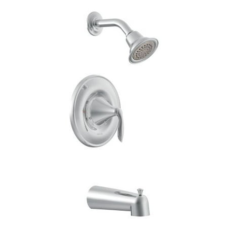 Moen Eva Chrome Shower - Moen T62133 Eva Bath and Shower Faucet with Posi-Temp Pressure Balanced Trim, Chrome