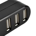 thumbnail image 4 of Mini 3 puertos USB2.0 Splitter Hub Adaptador de concentrador USB giratorio para PC de escritorio Laptop Notebook Black Hugo Adaptador de concentrador USB de 3 puertos, 4 of 10
