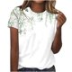 thumbnail image 2 of Fiudx Camisas de Mujer Camiseta de Manga Corta con Cuello Redondo y Estampado Retro para Mujer, 2 of 4