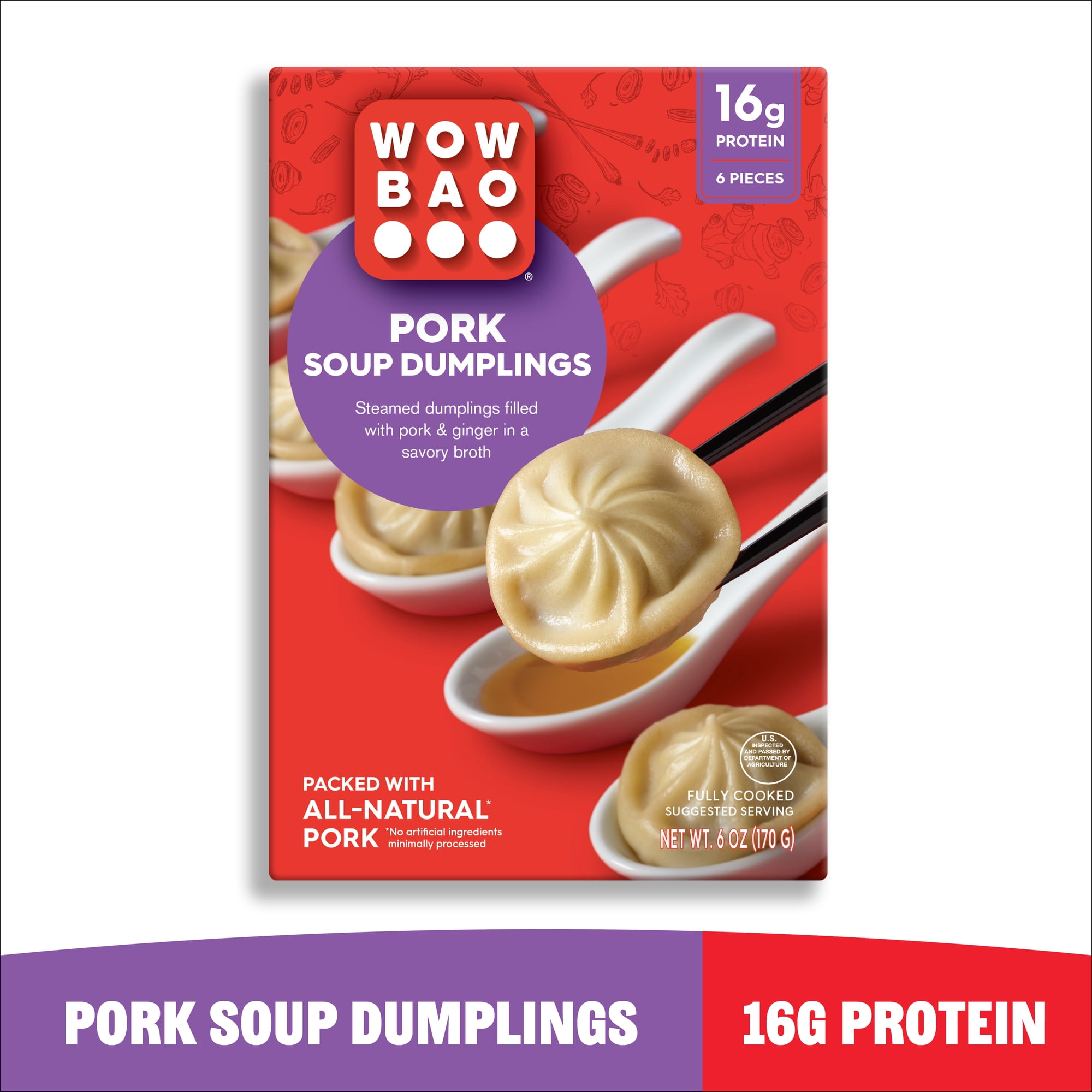 Wow Bao Pork Soup Dumpling, 6 Pieces, Frozen