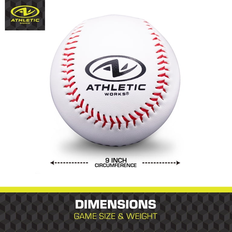 K8.0 BASEBALL9 Mサイズ Free Shipping! Athletic Works 9-Inch Leather Baseball with Bucket
