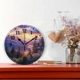 thumbnail image 2 of Yayeee 10" Wall Clock Battery Operated Quartz Round Silent Non-Ticking Home Decor, Beautiful Mountain, 2 of 6