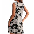 thumbnail image 3 of Stretchy Dress Pants For Women, Casual Tank Sundress With Pockets Floral Boho Beach T Shirts Round Neck Dresses Strapless Sexy Women White Dresses Easter Outfit Dresses Tshirt (L, Light Gray) ZMTing, 3 of 4