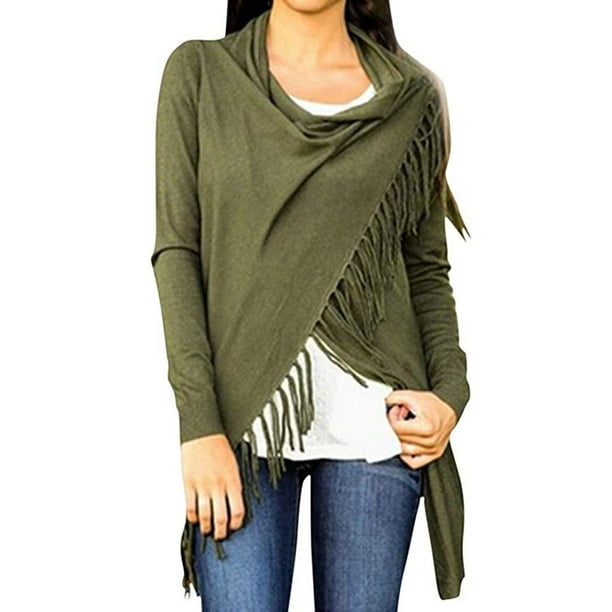 tassel cardigan sweater