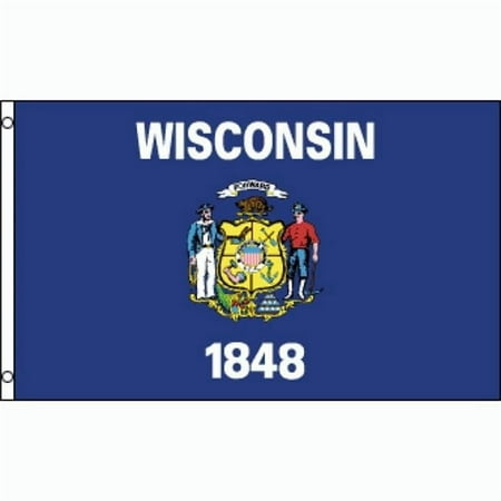 Wisconsin State Polyester Flag