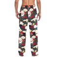 thumbnail image 4 of FORMRS Mens Pajama Pants with Pockets Soft Cotton Sleepwear Lounge Bottoms, Sizes S-2XL, White Lucky Cat, 4 of 7