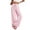 *Pink, variant on ClodeEU Women's Striped Elastic Waist Wide Leg Pants, Casual Loose Breathable Trousers ,Women's Plus M