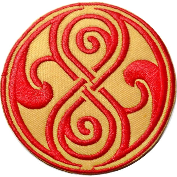 Doctor Who Seal Of Rassilon Red Yellow 3.5