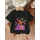 thumbnail image 1 of Camiseta con estampado de niña negra, moderna y bonita, cómoda camiseta de manga corta con cuello redondo, ideal para el verano y para el día a día., 1 of 6