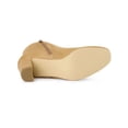 thumbnail image 5 of BLISSFUL STEP Valentine's Women's Boot Dress Side Zip Block Heel Ankle Boots Camel 7, 5 of 7