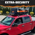 thumbnail image 4 of Mockins 20 Cu Ft. Orange Waterproof Roof Top Cargo Bag  (53"x40"x17") with Roof Pad, Straps, Hooks, Lock & Carry Bag, 4 of 9