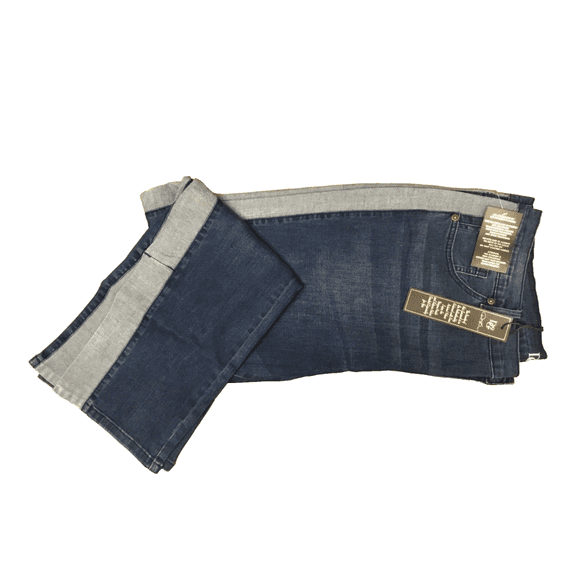 DG2 By Diane Gilman New Classic Stretch Split side boot-cut Jeans - Indigo 24PW