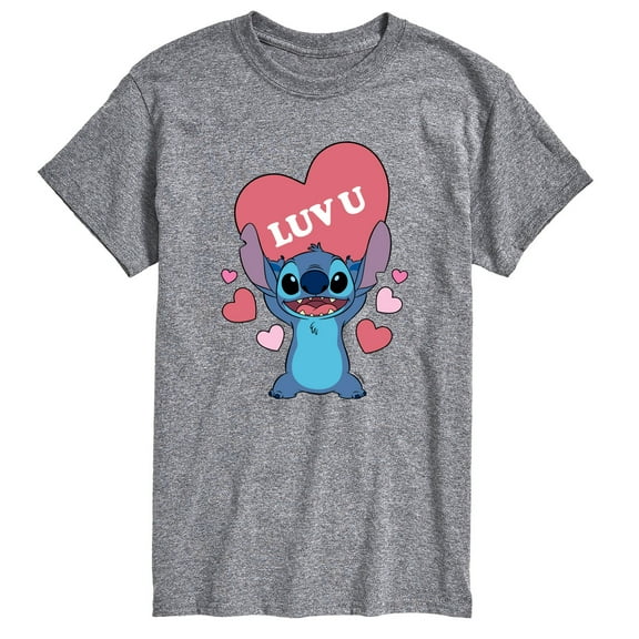 Lilo & Stitch - Luv U - Men's Short Sleeve Graphic T-Shirt