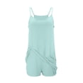 thumbnail image 4 of Chbgutlmr Womens Rompers Workout Built in Shorts Jumpsuits Sleeveless Spaghetti Straps Casual Summer Golf Tennis Athletic Dresses, 4 of 7