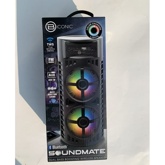 Biconic BC-AU-BS-115-BK SOUNDMATE Dual Bass Boosting Wireless Speaker