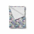 thumbnail image 2 of Lilac Soft Flannel Fleece Throw Blanket, Colorful Lilac Flowers Budding Efflorescence Season Soulful Spring in the Country, Cozy Plush for Indoor and Outdoor Use, 70" x 90", Multicolor, by Ambesonne, 2 of 6