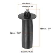 Uxcell 2pcs Angle Grinder Side Handle 8mm Thread Plastic Angle Grinder Handle Replacement