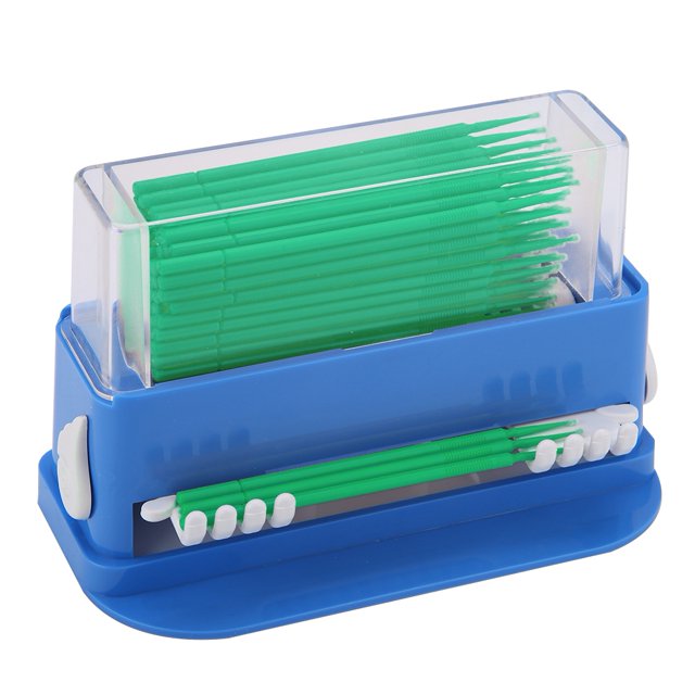 Cepillo aplicador dental BuyWeekMX desechable plástico Verde grande
