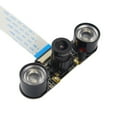thumbnail image 2 of 1 Set Objectif Il de Poisson 130 Degrés Grand Angle 5 Mégapixels Lumière Infrarouge Kit de Caméra de Nuit pour Raspberry Pi 4B/3B+/Zero/WH, 2 of 12