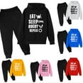 thumbnail image 4 of Boys Tracksuit Set 14-16 Hoodie Rugby Football Kid Jogger Set Sports Outfits for Boys Long Sleeve Pullover Sweatshirt Sweatsuits 2pcs Sets Boys Size 8 Clearance Kids Clothes, 4 of 4