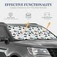 thumbnail image 4 of Wukai Cartoon Helicopters Car Front Windshield Sun Shade,Sun Visor Shield Block Automotive Interior Protector Blocks UV Rays-Small, 4 of 6