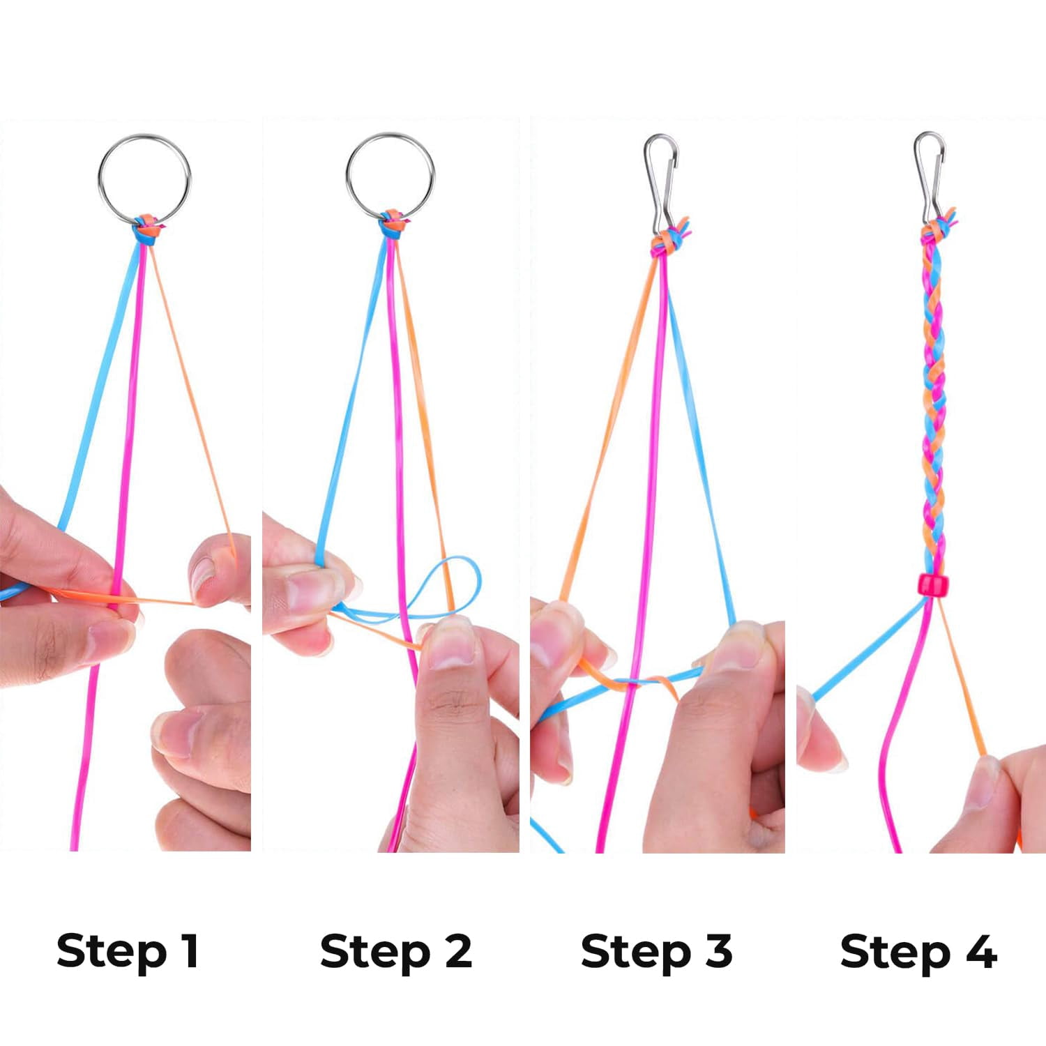 Darice Lanyard Kit - 15 Pack Plastic Gimp String With Assorted Colors - Glitter and Solid Boondoggle for Weaving - Lacing Cord for Bracelets, DIY Keychains, Crafts