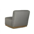 thumbnail image 4 of Sunpan Carbonia 17.25" Modern Fabric Swivel Lounge Chair in Gray, 4 of 7
