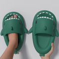 thumbnail image 3 of Zapatillas de tiburón de verano para hombre y mujer, zapatos de Casa informales con degradado, antideslizantes de Eva, Chanclas de playa, novedad, 3 of 4