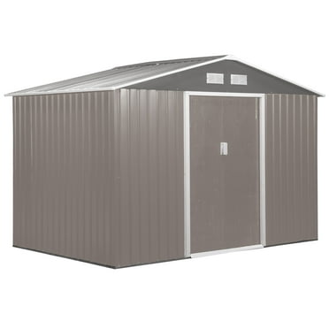 Zstar 12 X 8 FT Metal Outdoor Storage Shed, All-Weather