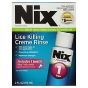 Nix Lice Killing Creme Rinse Extra Strength and Lice Comb, 2 fl oz