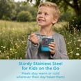 thumbnail image 4 of Bentgo Kids Stainless Steel Food Jar - 11 fl oz Leak-Proof Double Insulated Hot or Cold Food Container with Removable Silicone Bumper, Dishwasher Safe, Easy Open Lid, Ages 3+ (Dinosaur), 4 of 7