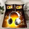 thumbnail image 2 of Feelyou 3D Headphones Child Twin Sheet Sets, Melody Musical Note Twin Fitted Sheet, Music Theme Flat Sheet, Super Cozy Room Decor, 3-Piece, 2 of 7