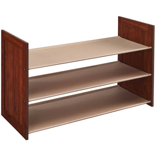 ClosetMaid 3Tier Fabric Shoe Organizer, Dark Cherry