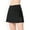 Black, variant on Women's High Waist Wrap Front Mesh Panel Athletic Skort with Built-In Shorts- X Large, Purple