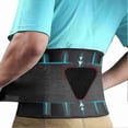 thumbnail image 2 of Breathable Lumbar Support Belt for Men & Women, Adjustable Back Brace with Padding (XL), 2 of 5
