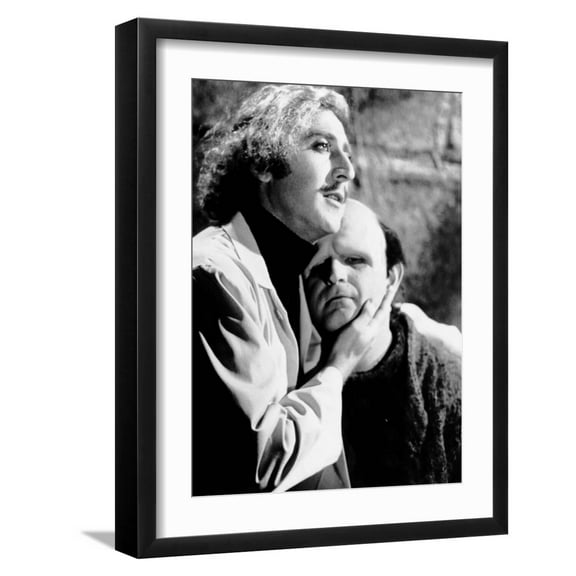 Art.com Young Frankenstein, Gene Wilder, Peter Boyle, 1974 Premium Photographic Print, Black Frame Wall Art, 17" x 21"
