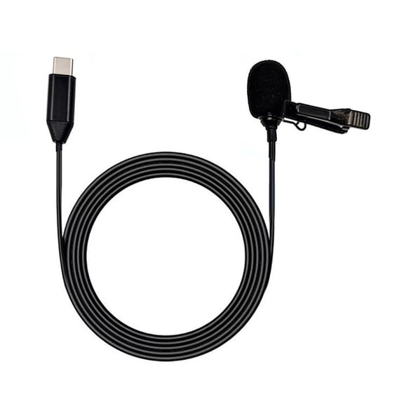 Portable Clip On Lavalier Mic with Omnidirectional Pickup and Noise Cancelling