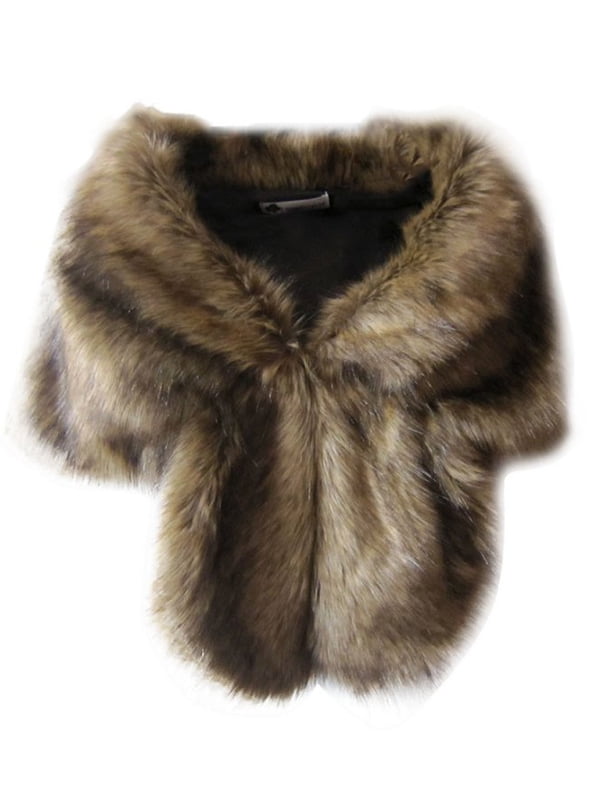 faux fur shawl walmart