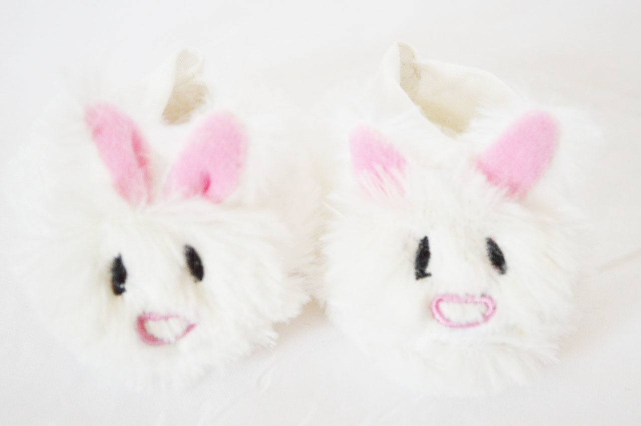 baby girl bunny slippers