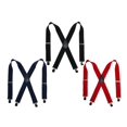 thumbnail image 3 of CTM  Terry Casual Elastic with Anti Slip Pin Clip 2 Inch Suspenders (Men), 3 of 4